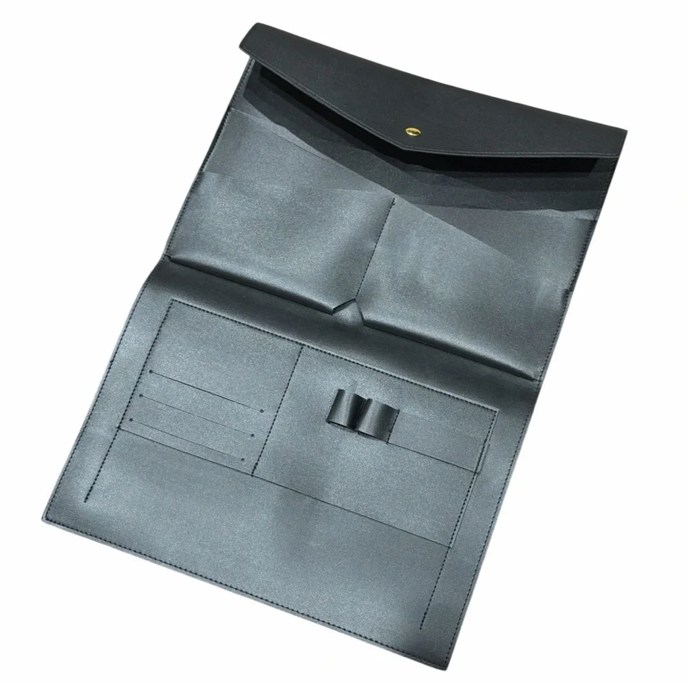 Glass Ladder & Co. Black Megan Portfolio‎ Envelope Clutch